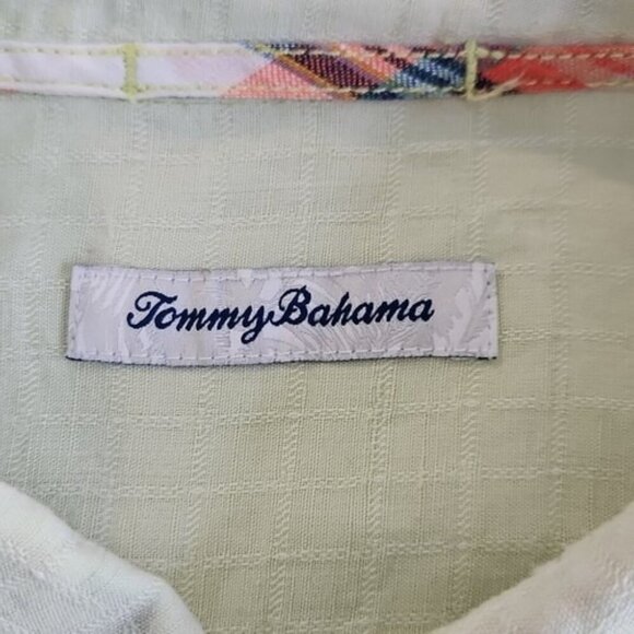 Tommy Bahama Men’s Size XL Linen Tencel Pistachio Green Long Sleeve Button Up - Picture 7 of 15